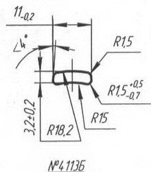 Titanium profile for medical implants (Bone Screws/Plates, Spine, etc.) #4113B