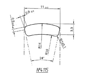 Titanium profile for medical implants (Bone Screws/Plates, Spine, etc.) #4115