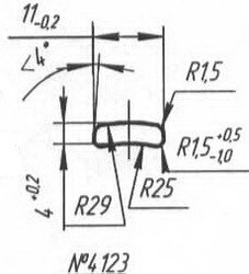 Titanium profile for medical implants (Bone Screws/Plates, Spine, etc.) #4123