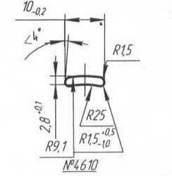 Titanium profile for medical implants (Bone Screws/Plates, Spine, etc.) #4610